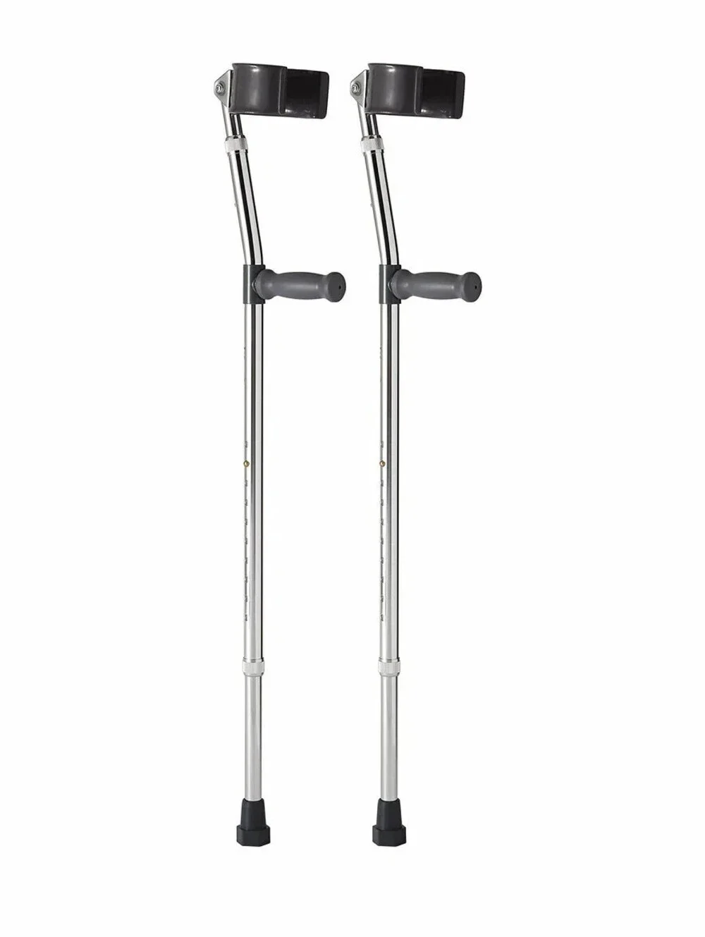 Pack of 2 Medline Aluminum Forearm Crutches for Adults